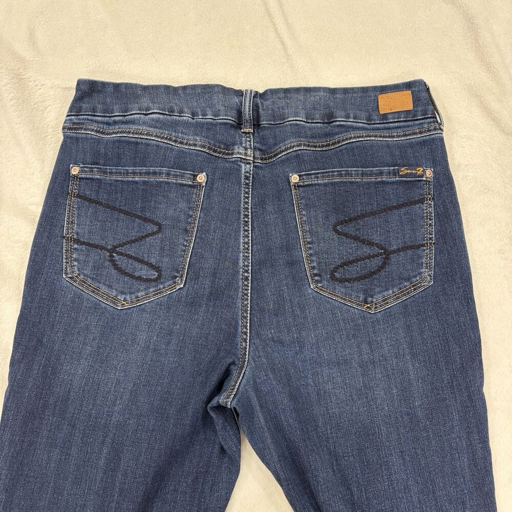 Seven7 for All Mankind Tummyless High Rise Skinny Jeans 16 Regular Stretch Denim - Picture 3 of 9